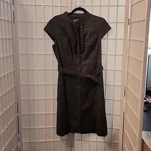 Merona sz 12 Black White/ Gray structured dress